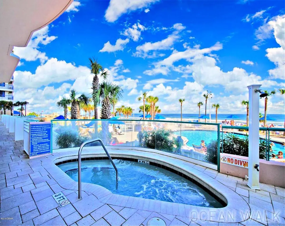 1 Bedroom Direct Oceanfront Condo Wyndham Ocean Walk Resort - Daytona Funland 703 Daytona Beach Apartment