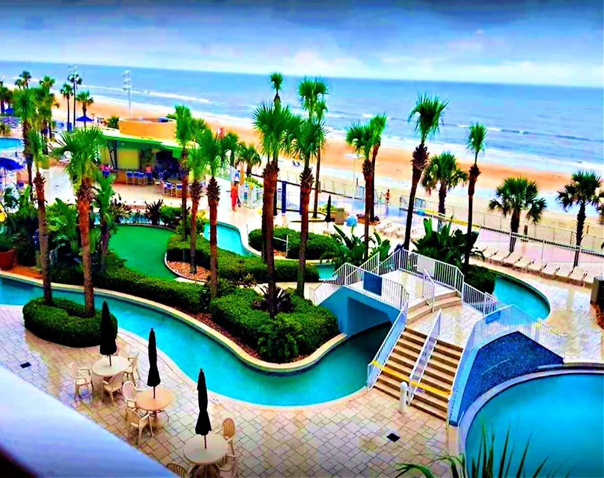 1 Bedroom Direct Oceanfront Condo Wyndham Ocean Walk Resort - Daytona Funland 703 Daytona Beach