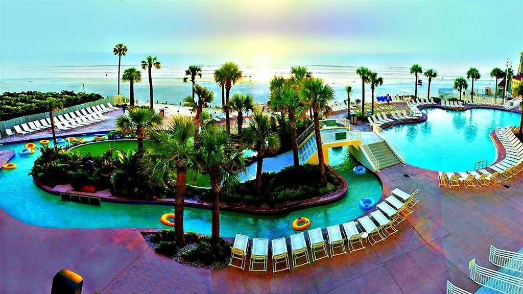 1 Bedroom Direct Oceanfront Condo Wyndham Ocean Walk Resort - Daytona Funland 703 Daytona Beach Apartment